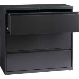 Hirsh Industries HL10000 Series Lateral File 42" Wide 3-Drawer - Charcoal
