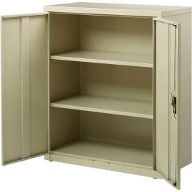 Hirsh 3 Shelf Desk Height Cabinets 36"W x 18"D x 42"H, Putty