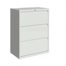 Hirsh Industries 30" Wide 3-Drawer Lateral File Cabinet - White