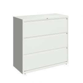 Hirsh Industries 42" Wide 3-Drawer Lateral File Cabinet - White