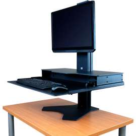 RightAngle Hover Helium Single Monitor Sit-Stand Workstation