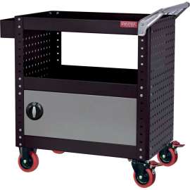 Shuter Steel Utility Cart w/Adjustable Shelf, 800 lb. Cap, 34-3/8"L x 19-2/3"W x 34-2/3"H