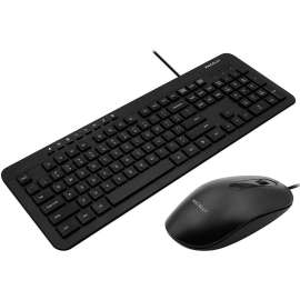 Macally Deluxe 112-Key Full Size USB Keyboard & Optical USB Mouse Combo for PC