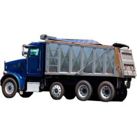 Xtarps, MT-DT-752200, Dump Truck Tarp, Heavy Duty, Industrial Grade, 7.5'W x 22'L, Black