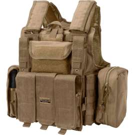 Barska BI12308 Loaded Gear VX-300 Tactical Plate Carrier Vest, Tan