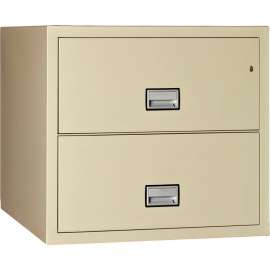 Phoenix Safe Lateral 31" 2-Drawer Fire and Water Resistant File Cabinet, Putty - LAT2W31P