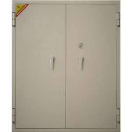 Phoneix Safe Fire & Water Resistant Storage Cabinet, 36"Wx20-1/4"Dx44"H, Putty, Assembled