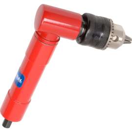Global Industrial  Right Angle Air Drill, Standard Keyed, 3/8" Chuck, 1800 RPM