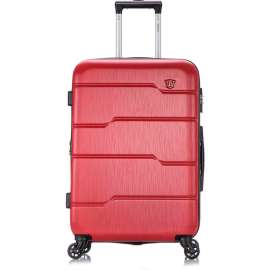 DUKAP Rodez Lightweight Hardside Luggage Spinner 24" - Red