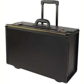 Stebco 251622 Synthetic Leather Business Case On Wheels, Black