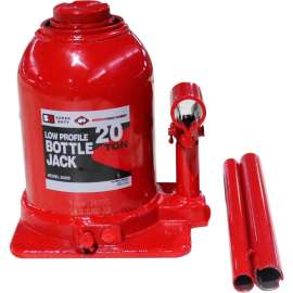 American Forge & Foundry Bottle Jack, 20 Ton, Super Duty, Low Profile