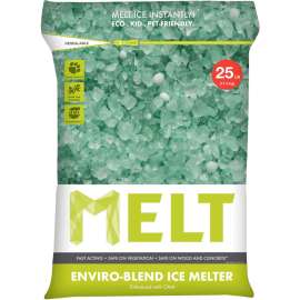 MELT Premium Enviro-Blend Ice Melt w/ CMA 25 lb Bag - 100 Bags/Pallet - MELT25EB-PLT