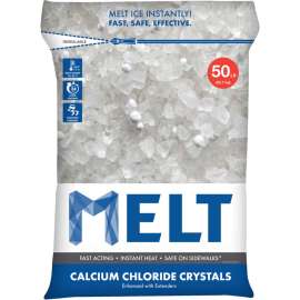 MELT Calcium Chloride Crystals Ice Melter 50 lb Bag - 49 Bags/Pallet - MELT50CC-PLT