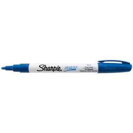 Sharpie Paint Marker, Oil Based, Fine, Blue Ink