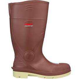 Premier G2 Knee Boot, Men's Size 8, 15"H, Plain Toe, Chevron Plus Outsole, Brick Red