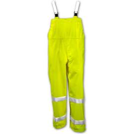 Tingley O53122 Comfort-Brite Snap Fly Front Overall, Fluorescent Lime, 2XL