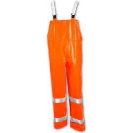Tingley O53129 Comfort-Brite Snap Fly Front Overall, Fluorescent Orange, Small