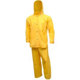 Tingley S61317 Tuff-Enuff 3 Pc Suit, Gold, Detachable Hood, 3XL