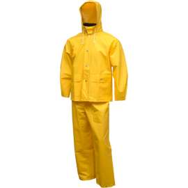 Tingley S63217 Comfort-Tuff 2 Pc Suit, Yellow, Attached Hood, Small