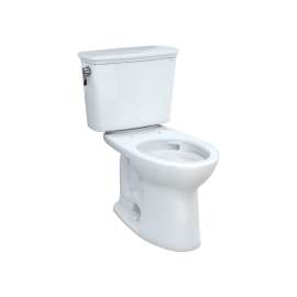 Toto Drake 1.28 GPF Elongated Bowl Toilet w/RH Flush, 17-3/16"Wx28-3/8"Dx30-1/8"H,Cotton