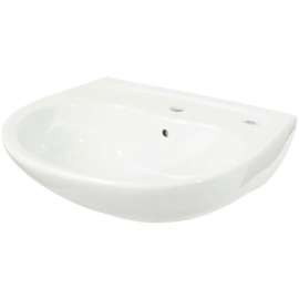Toto LT241G-11 Supreme 1-Hole SanaGloss Lavatory Sink, Colonial White
