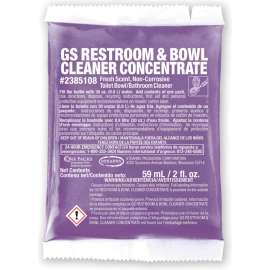 Stearns GS Restroom & Bowl Cleaner Concentrate - 2 oz Packs, 72 Packs/Case - 2385108
