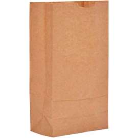 Duro Bag Paper Grocery Bags, #10, 6-5/16"W x 4-1/6"D x 13-7/16"H, Kraft, 500/Pack