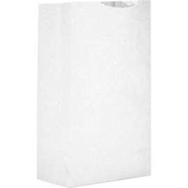 Duro Bag Paper Grocery Bags, #2, 4-5/16"W x 2-7/16"D x 7-7/8"H, White, 500/Pack