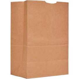 Paper Grocery Bags, 1/6 BBL, 57#, 12"W x 7"D x 17"H, Kraft, 500/Pack