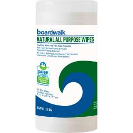 Boardwalk Natural All Purpose Wipes, 75 Wipes/Can, 6/Case