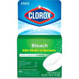 Clorox Automatic Toilet Bowl Cleaner, 3.5 oz. Tablet, 2/Pack, 6 Packs/Case