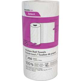 Cascades PRO Select Kitchen Roll Towels, 2-Ply, 8 x 11, 250/Roll, 12/Carton