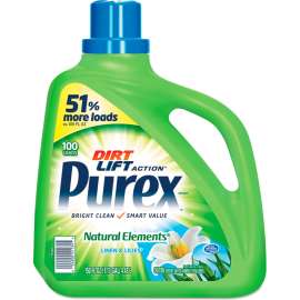 Ultra Natural Elements HE Liquid Detergent, Linen and Lilies, 150 oz. Bottle, 4/Case