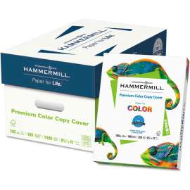 Hammermill Premium Color Copy Cover Paper, Photo White, 8-1/2" x 11", 1,500 Sheets/Carton