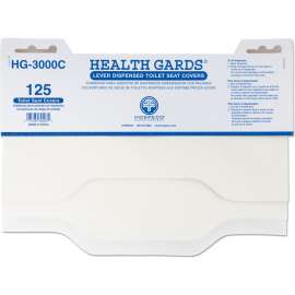 Hopseco Health Gards Toilet Seat Covers, 15" x 17", White, 3000/Case