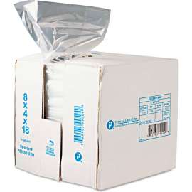 Inteplast Group Food Bags, 8"W x 4"D x 18"L, .68 Mil, Clear, 1000/Pack