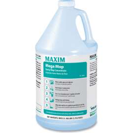 Maxim Mega Mop Damp Mop Concentrate, Lemon Scent, Gallon Bottle, 4/Case