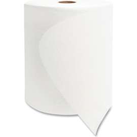 Morcon Tissue Valay Universal TAD Roll Towels, 1-Ply, 8" x 600 ft, White, 6 Rolls/Carton