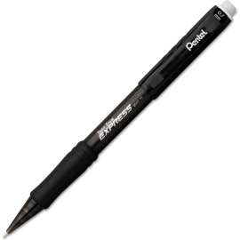 Pentel Twist-Erase EXPRESS Mechanical Pencil, 0.7 mm, HB (#2.5), Blk Lead, Black Barrel, Dozen