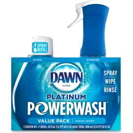 Dawn Platinum Powerwash Dish Spray, Fresh, 16 oz. Spray Bottle Kit, 3 Kits/Case
