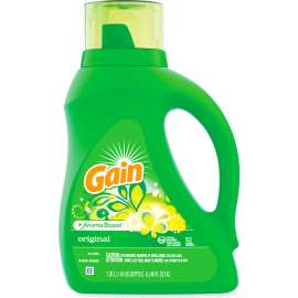 Gain Liquid Laundry Detergent, Gain Original Scent, 46 oz Bottle, 6/Carton