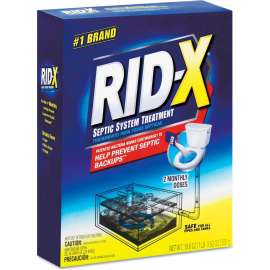RID-X Septic System Treatment Concentrated Powder, 19.6 oz. Box, 6 Boxes/Case