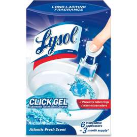 Lysol Click Gel Automatic Toilet Bowl Cleaner, Ocean Fresh, 6/Box, 4 Boxes/Case