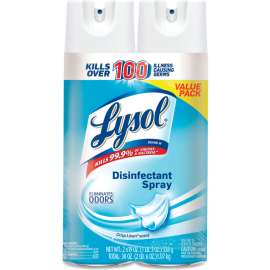 LYSOL Disinfectant Spray, Crisp Linen, 19 Oz. Aerosol Spray, 2/Pack, 4 Packs/Carton
