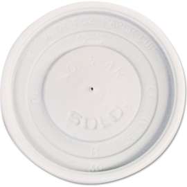 Dart Polystyrene Vented Hot Cup Lids For 4 oz Cups, White, Pack of 1000
