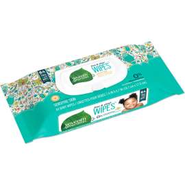 Seventh Generation Free and Clear Baby Wipes, 64/Pack, 12 Packs/Carton