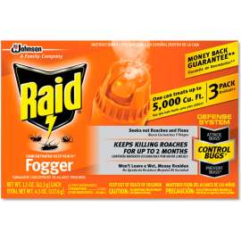 Raid Concentrated Deep Reach Fogger, 1.5 oz. Aerosol Can, 36 Cans/Case