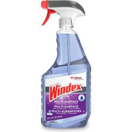 Windex Non-Ammoniated Glass/Multi Surface Cleaner, Fresh Scent, 32 oz Bottle, 8/Carton
