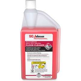 SC Johnson Professional HD Neutral Floor Cleaner, Fresh Scent, 32 oz. Squeeze & Pour Bottle, Pk of 6