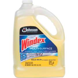 Windex Multi-Surface Disinfectant Sanitizer Cleaner, Citrus Scent,1 Gal. Bottle/4 Case- 682265